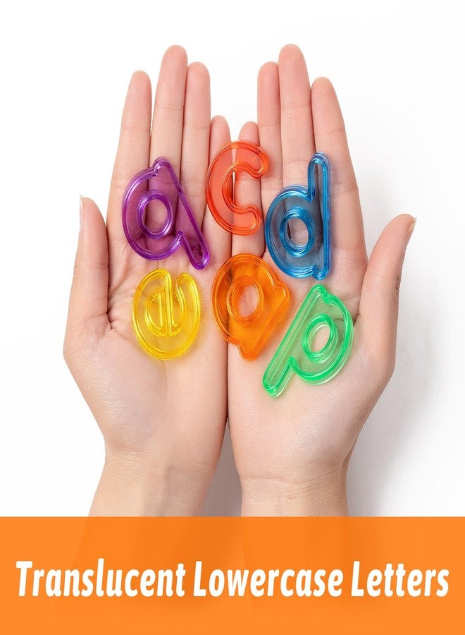 PreTrans 78 Pcs Plastic Letters for Kids - 3 Sets of Lowercase Alphabet Letters, Translucent Toys for Light Table, Ideal Light Box Accessories for Toddlers - Image 3